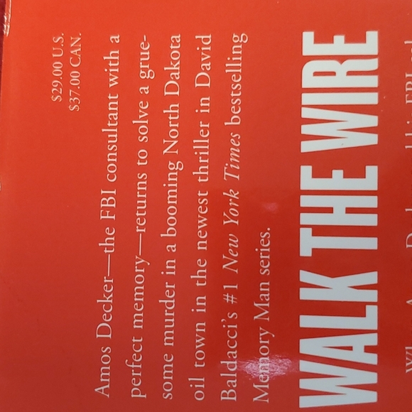 Walk The Wire David Baldacci Memory Man Series BOOK 2020 New gift ready HC - Picture 2 of 5